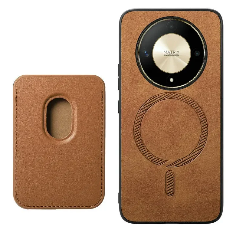 Leather Magnetic Detachable Wallet Case
