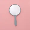 1PC Handheld Makeup Mirror Round Makeup Vanity Mirror with Handle Hand  Compact Mirror Cosmetic for Women 1