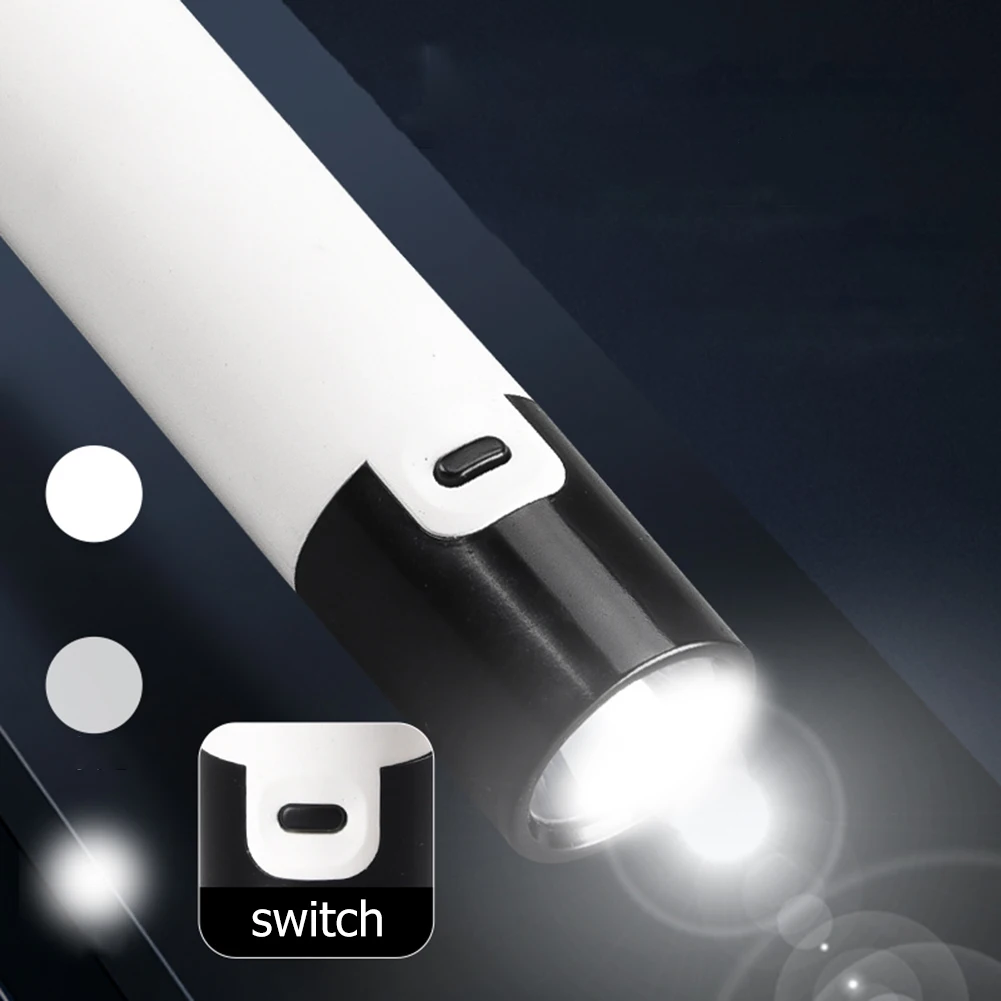 미니 휴대용 LED 손전등, 포켓 USB 스마트 충전, led 토치, 18650 리튬 배터리, 캠핑 야외 비상용