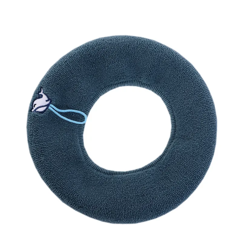 Toilet Seat Cover Mat Bathroom Toilet Lid Pad Winter Warm Cushion with Handle Thicker Soft Washable Closestool Warmer