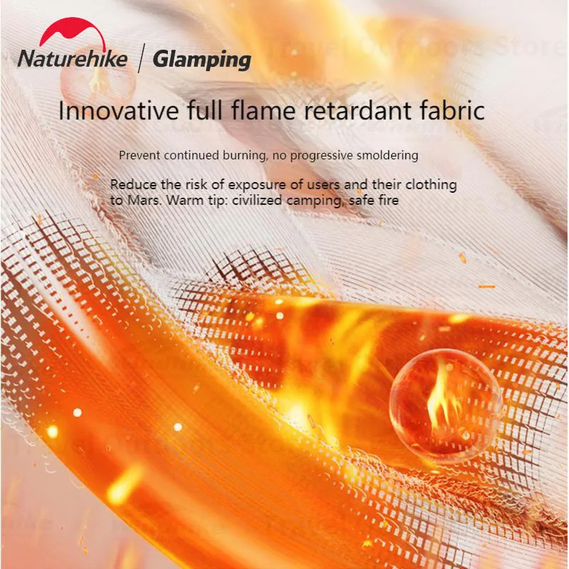 Naturehike Flame Retardant Drape Blanket 150X200CM Shawl Carpet with Windproof Buckle Camp Portable Warm Cover Blanket Mat