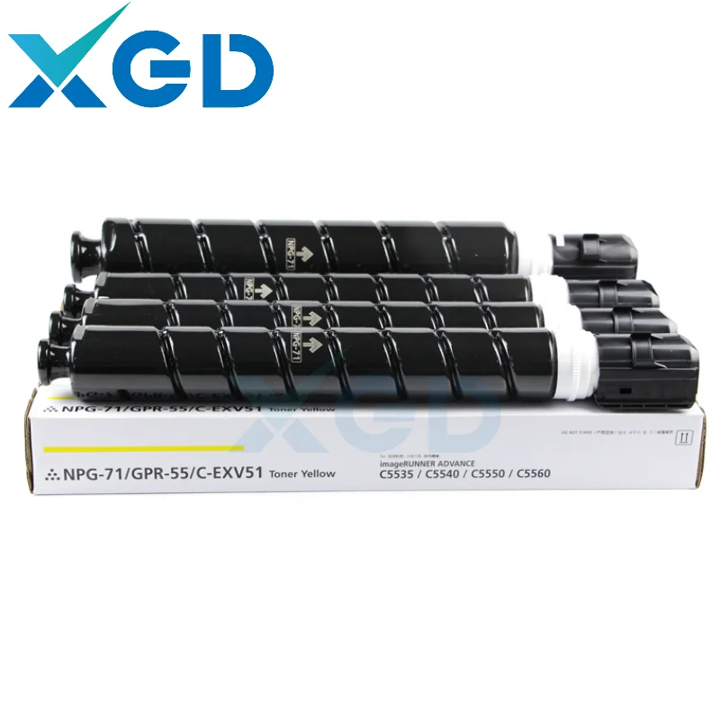 

Higher Quality Toner Cartridge for Canon IR ADV C5560 C5550 C5540 C5535 CMYK NPG-71 GPR-55 C-EXV51 Toner