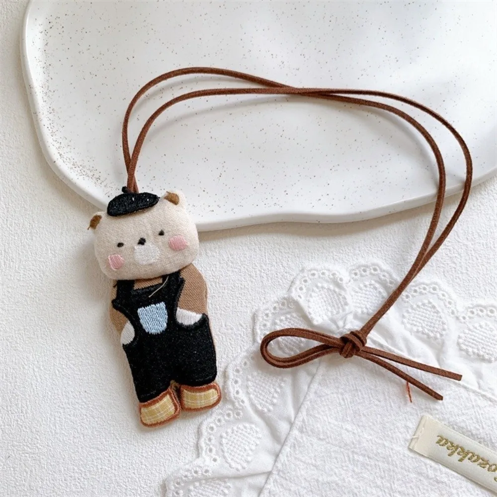 Cute Retro Sweater Necklace Cartoon Animal Girls Sweet Sweater Chain Adjustable Kids Accessories Clothing Pendant