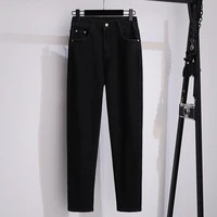 Plus Size 7XL 170kg Autumn Spring Denim Pants Vintage Female Korean High Elastic Waist Casual Long Navy Blue Jeans Trousers - Image 5
