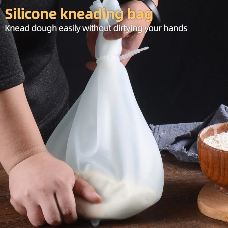 Food Grade Silicone Kneading Dough Bag Blend Flour Mixing Mixer Tool for Bread Pastry Pizza dough kneading bag