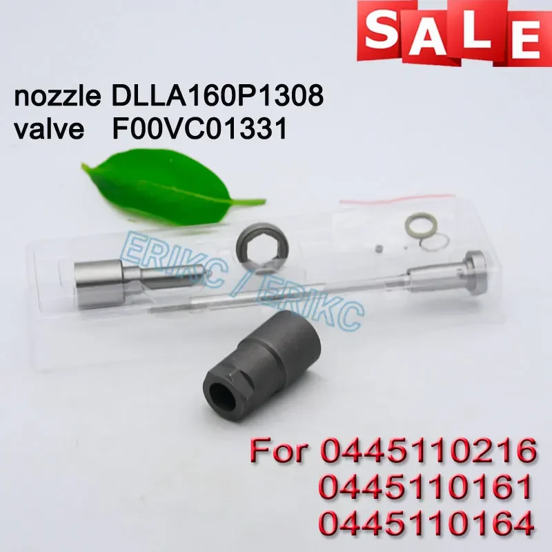 

Fuel Injector Overhaul Repair Kits Nozzle DLLA160P1308 Valve F00VC01331 Nut F00VC14012 for 0445110216 0445110161 0445110164 BMW
