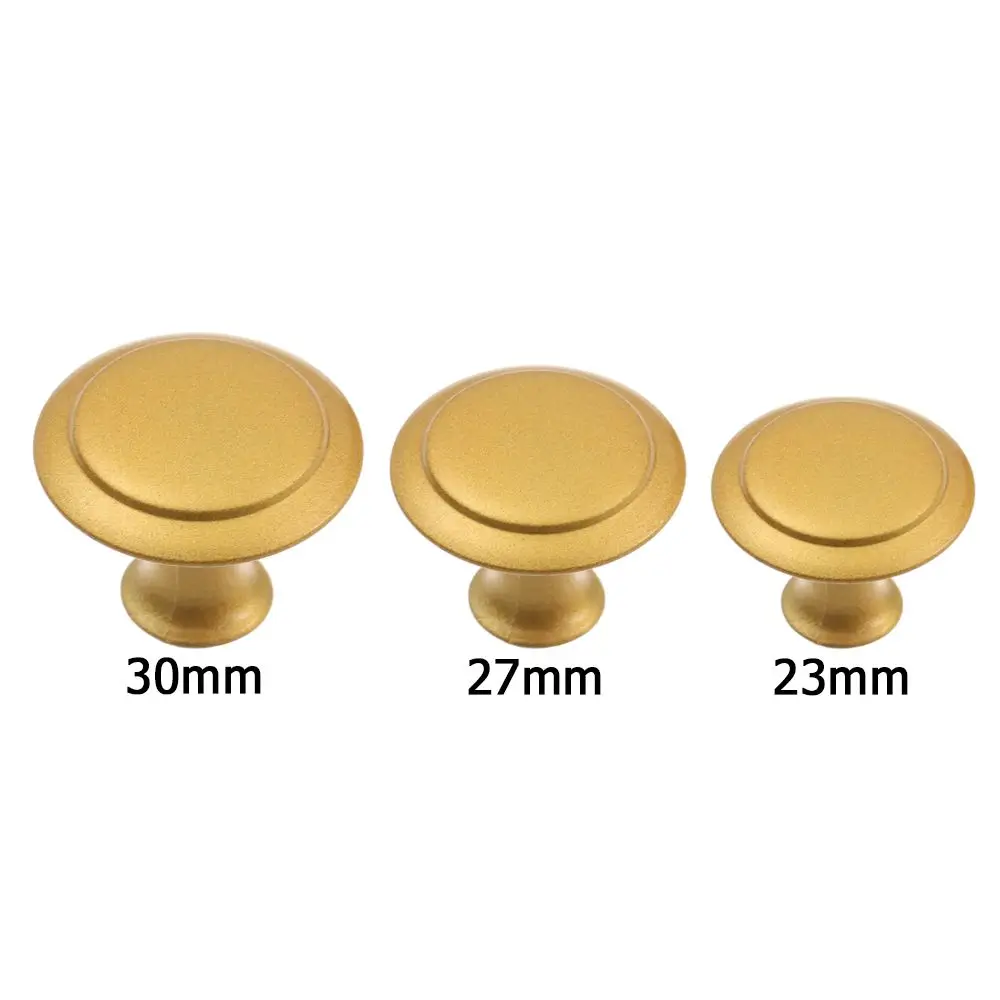 2Pcs/Set Round Shape Cabinet Drawer Knobs Kitchen Cabinet Pull Handle With Screw Wardrobe Pulls Handle White/Bronze/Gold Color furniture knobs