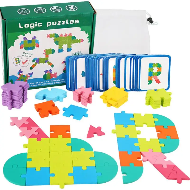 

Wooden Puzzles For Toddler Alphabet Puzzles Preschool Educational Learning Toys Wooden Letters Numbers Block Toys For Kids Ages