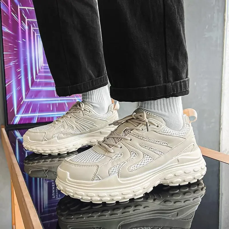 

Мужские туфли, Новинка осени 2023, черные туфли для доски, мужские повседневные кожаные туфли, модные защитные рабочие туфли для шеф-повара