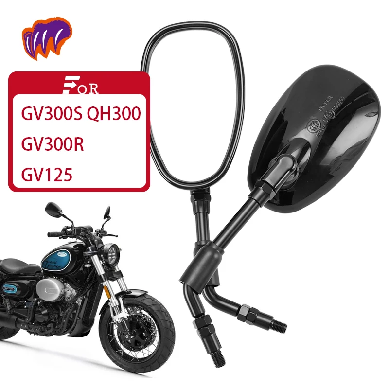 

For QINGQIKR GV300S QH300 GV300R GV125 Motorcycle Rearview Mirror Inverted Rear Mirror Motorbike Accessories