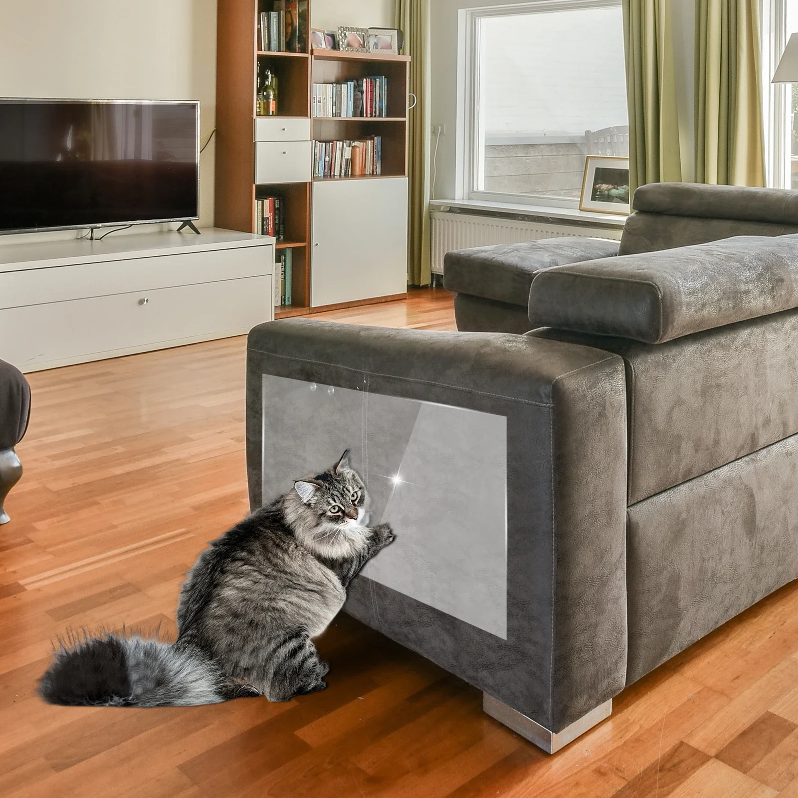 24Pcs Sofa Cat Anti Scratch Tape Transparent PVC Anti Cat Scratch Furniture Protector Self-Adhesive Pet Furniture NEW