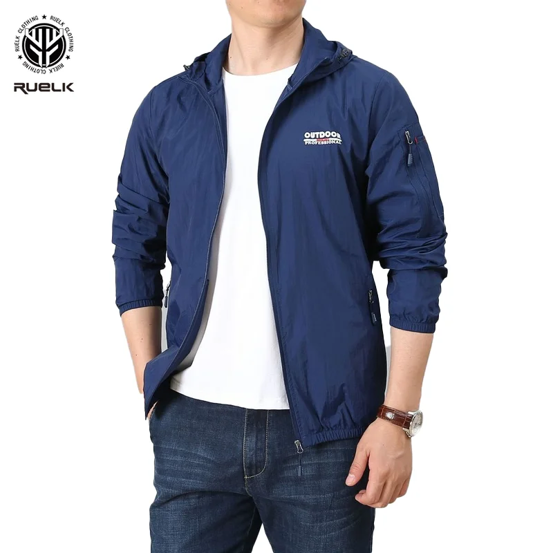 Lightweight Sun Protection Clothing Mens Summer Outdoor Loose Large