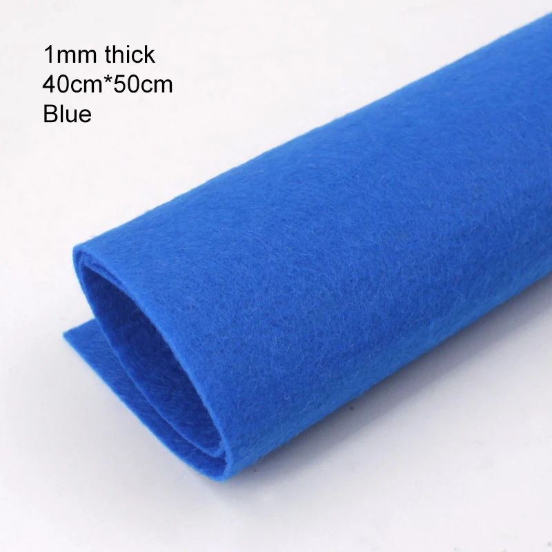Premium 1mm Thick Square Felt Cloth for DIY Sewing, Crafts, and Home Decoration (40 x 50cm)