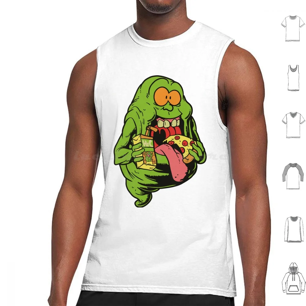 Ghostbusters Canotte Stampa Cotton Ghostbusters Ghost Slimer Ecto 1 Funny Vintage Film Film Comedy Venkman Buster