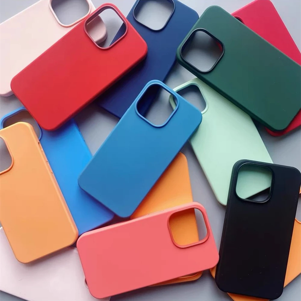 Original Liquid Silicone Case For Iphone 14 13 12 11 Pro Max Official