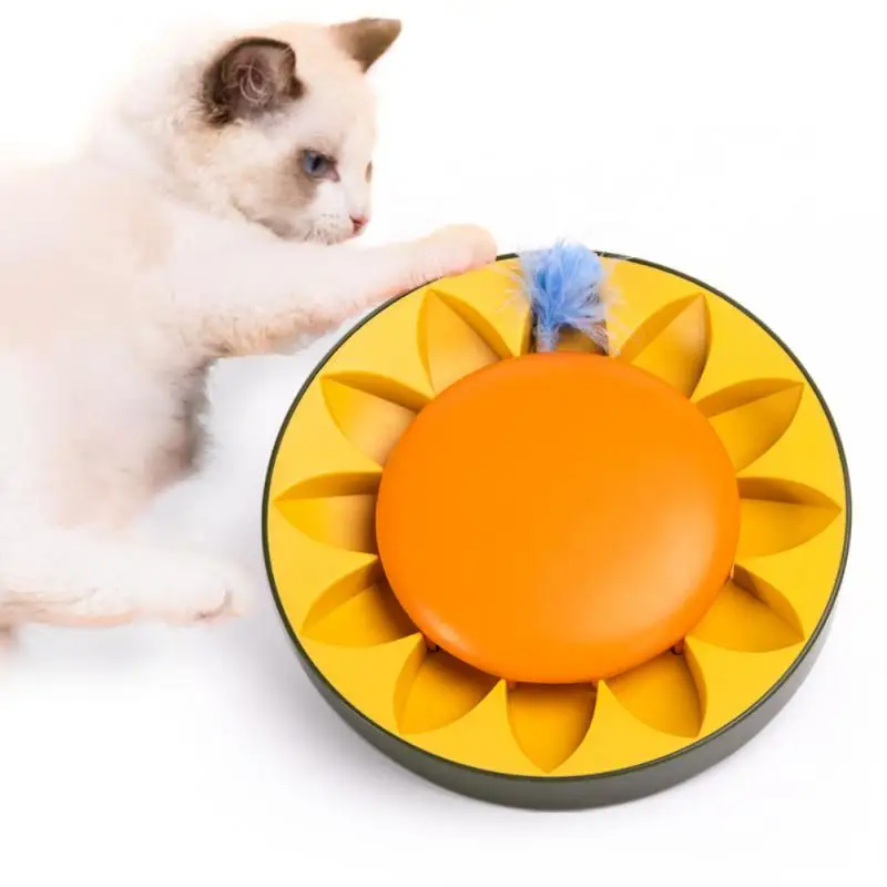

Automatic Standby Intelligent Toy Bite Resistance Sunflower Cat Teaser Stick Interactive Toy Funny Cat Stick Portable Cat Toy