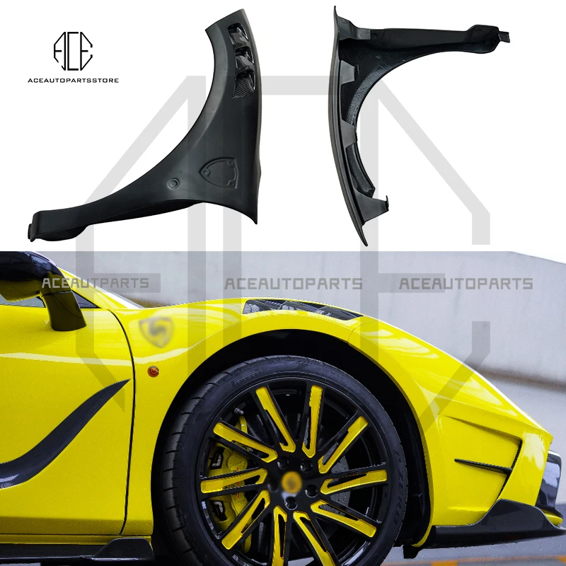 Per Ferrari 488 Gtb Parafanghi Kit Per Ferrari 488 Spider Msy Style Ruota Anteriore In Fibra Di Carbonio Flare Parafango Per Auto