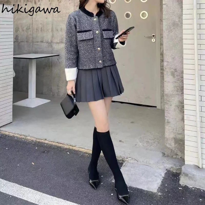 ���� ���� ī��� ž 2023 Ropa Mujer Office Lady �ѱ��� ��Ʈ ������ ���� Pull Femme �м� ��Ƽ�� Sueter