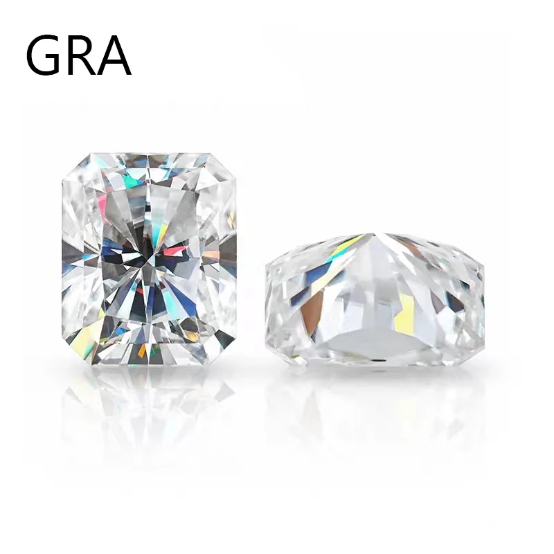 Commercio All'Ingrosso Gra Moissanite Taglio Radiante Diamante Pietra D Ef Moissanite Sciolto Per Gioielli