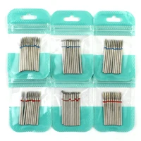 10pcs Diamond Milling Cutter Nail Drill Bits Set For Manicure Accessory Pedicure Eletric Machine Nail Bit Brush Burr Tools 1