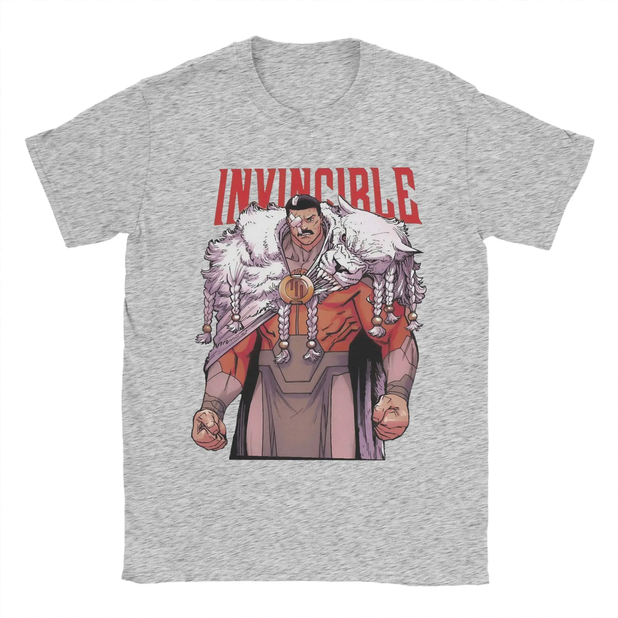 Men's Funny Pure Cotton Short Sleeve T-Shirt - Thragg Invincibles Grand Regent Design