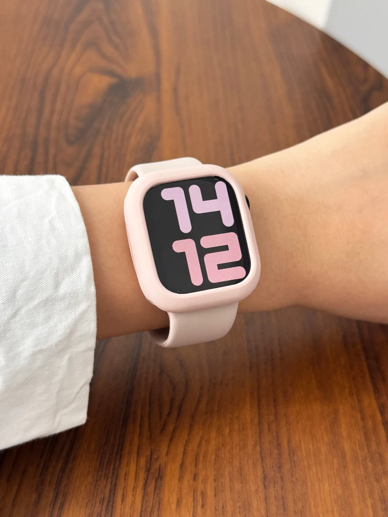 Premium Silicone Protective Bumper Case for Apple Watch Accessories