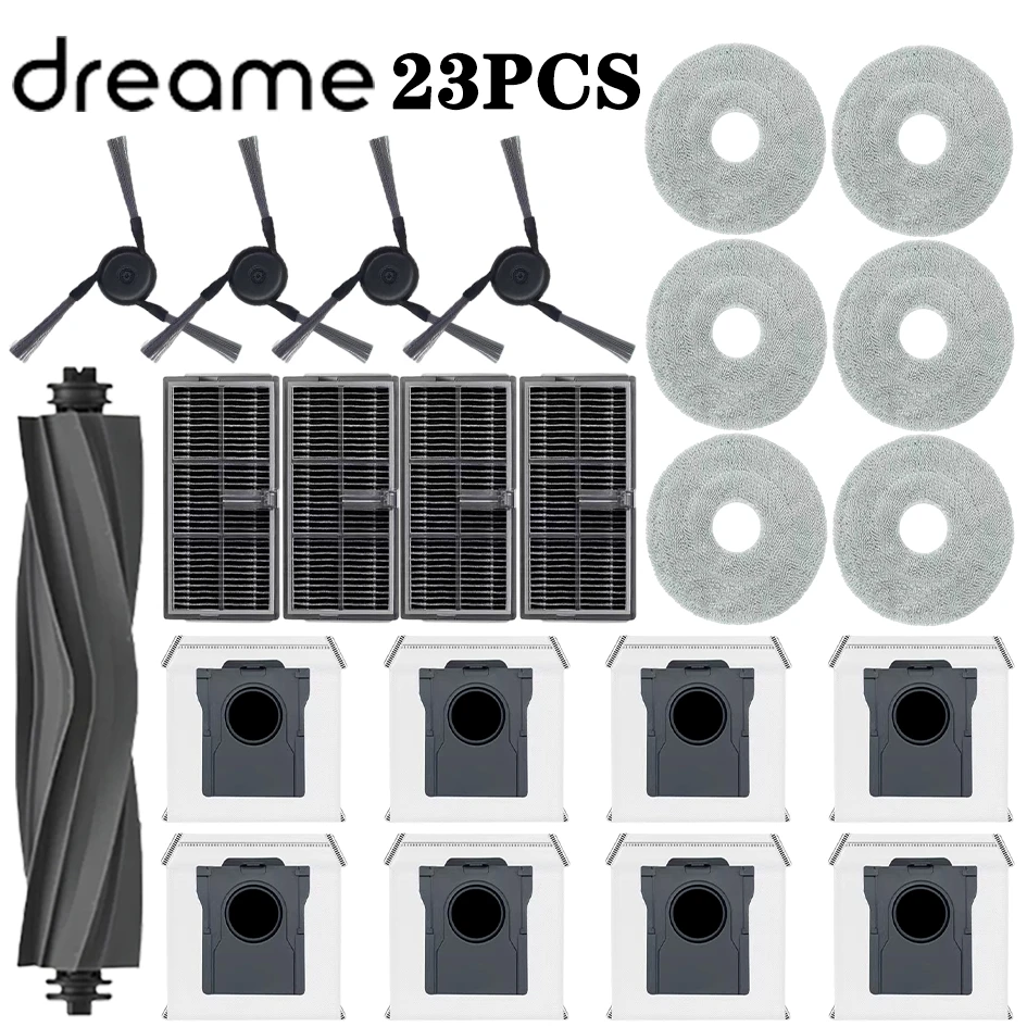 Robot Vacuum Cleaner Accessories Kit: Mop, Dust Bag, Main Brush, Side Brush, and HEPA Filter Replacement