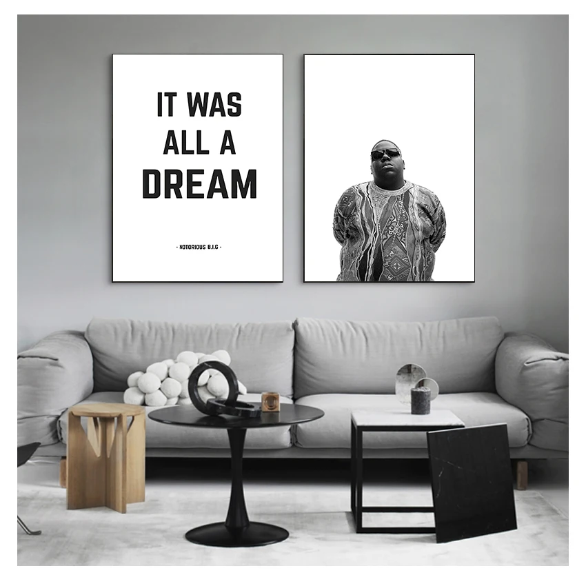 Notorious Big Wall Art Poster Notorious Big Biggie Smalls Poster