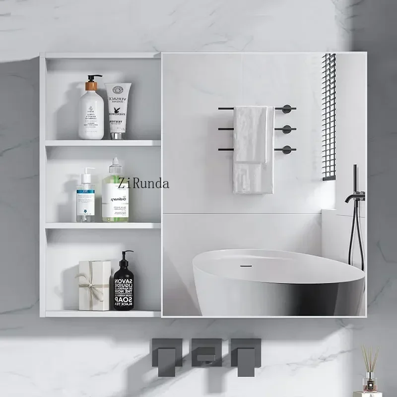 Originality Smart Bathroom Cabinet Nordic Simple Vanity Storage Mirror Cabinets Washbasin Home Furniture Mueble Bajo Lavabo FYBC