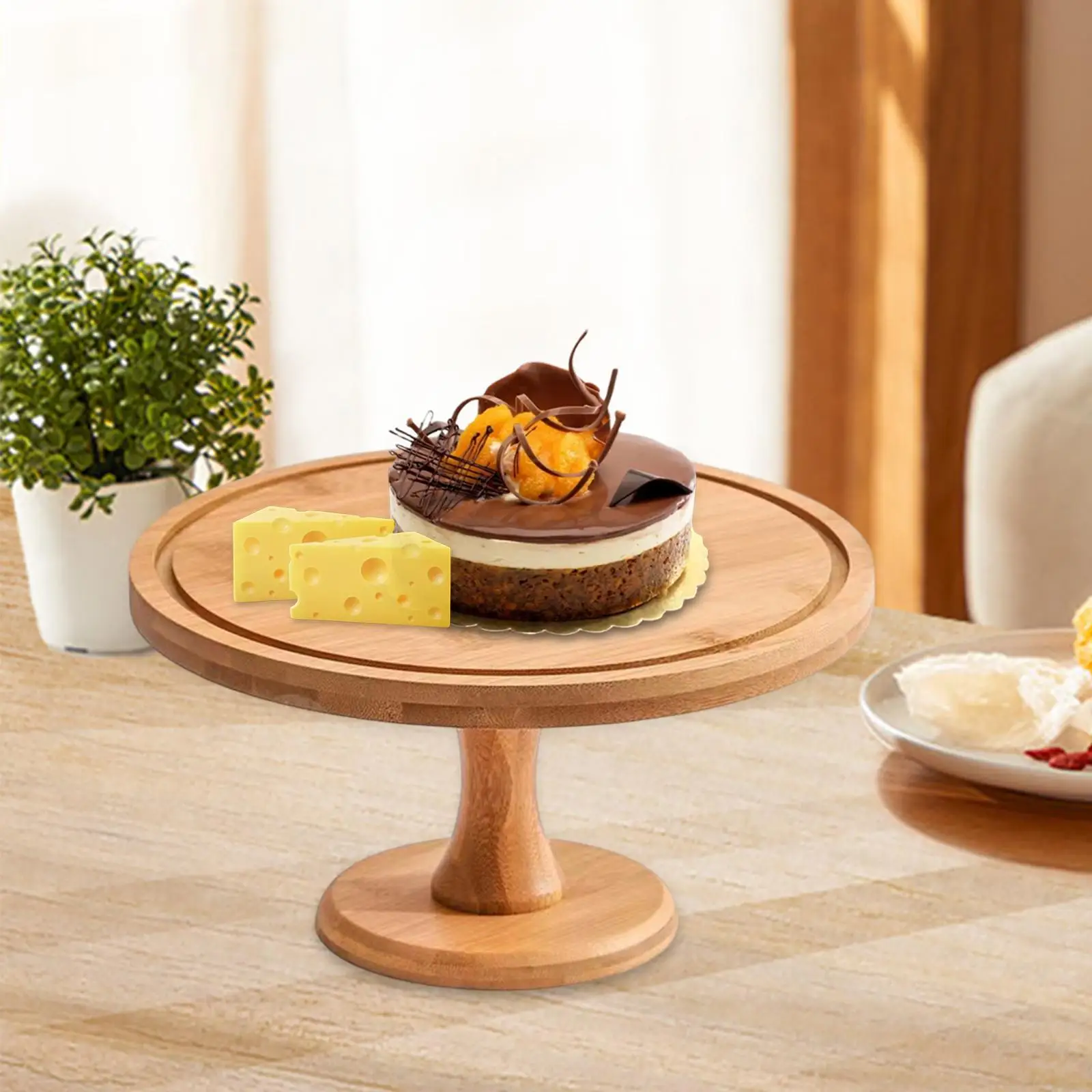 Cake Stand Pedestal Farmhosue Style Dessert Display Plates Serving Tray for Cakes Pies Dessert  Centerpiece Birthday