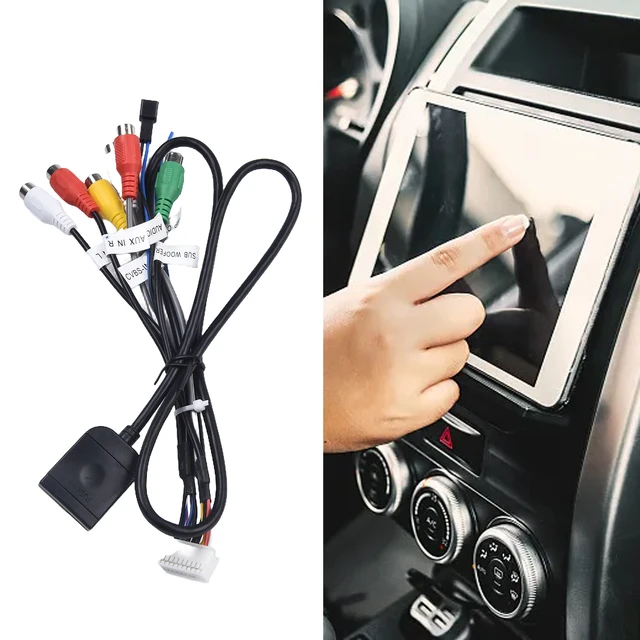 Câble Audio Bluetooth 6 Broches Adaptateur AUX-IN Stéréo De Voiture Avec Microphone Pour Renault