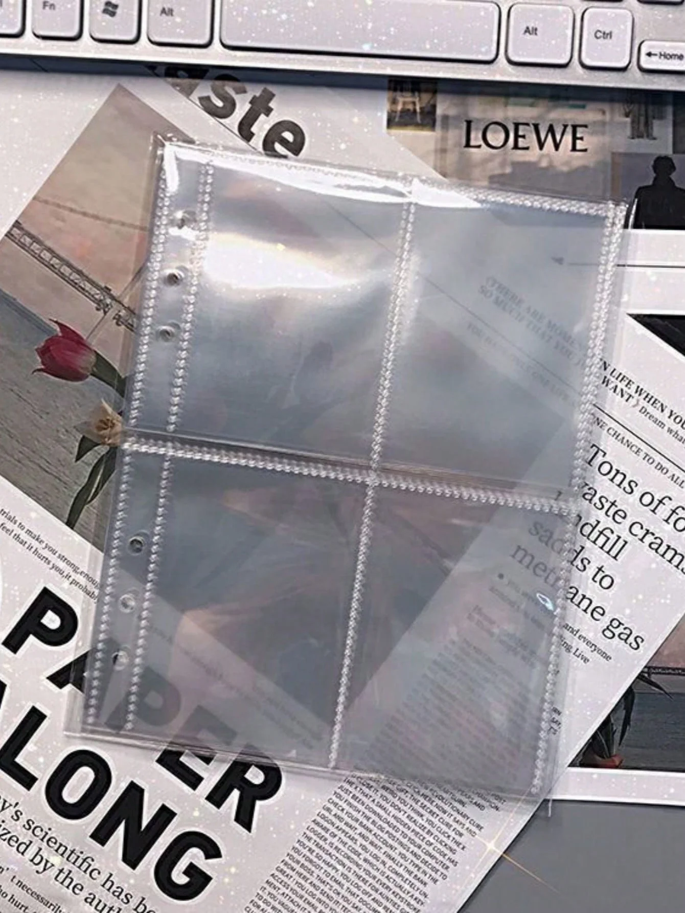 Clear A5 Double-Sided Photo Card Binder with 200 Pockets - Pack of 25/50