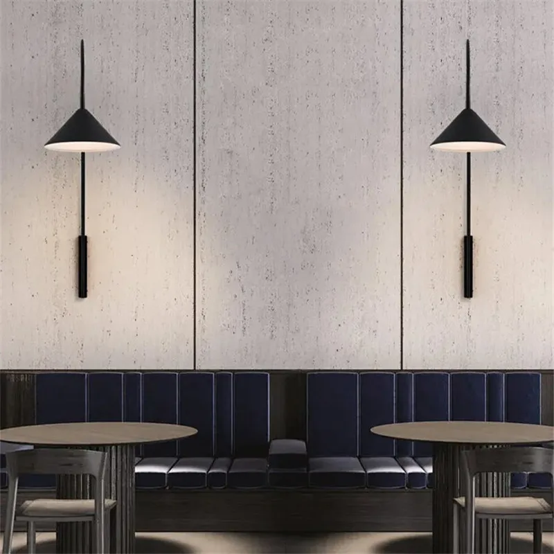 Ozz Wall Lamp Minimalist Long Rod Fishing wall Lamp Creative Background dining lamp Dining Room Living Room Restaurant Arc Light 5