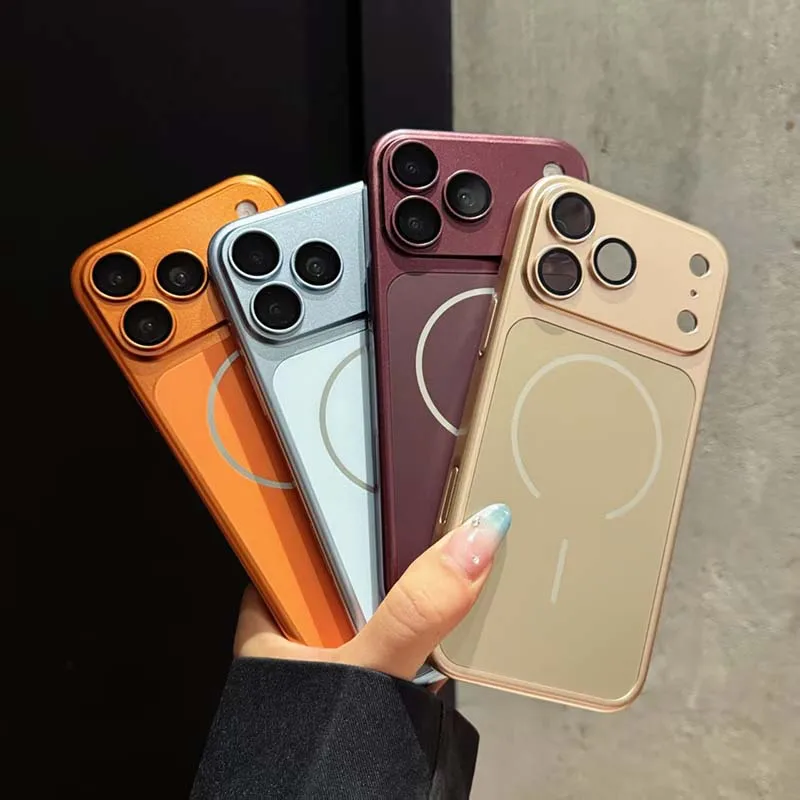 Luxury Hard PC Protective Case with Camera Guard & Wireless Charging Support