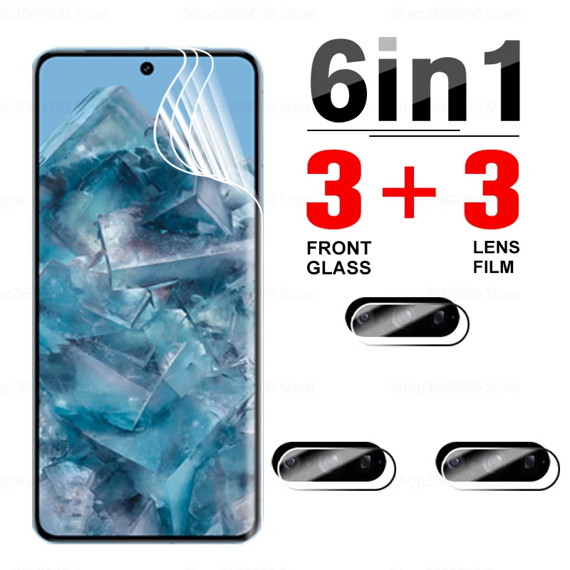 

6in1 Hydrogel Film For Google Pixel 8 Pro Full Cover Front Soft Film Goole Pixel 8Pro Pixel8 Pixel8Pro 5G Lens Screen Protector