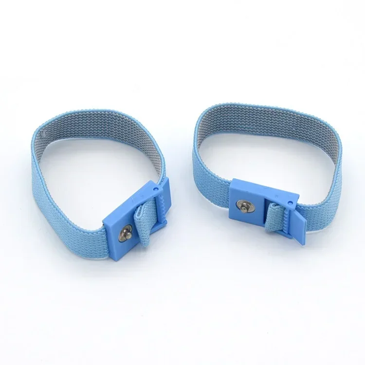 Conductive Adjustable Estim Wrist Strap Components 2pcs/4pcs Blue Stim Loops with DC3.5mm Snap Wires