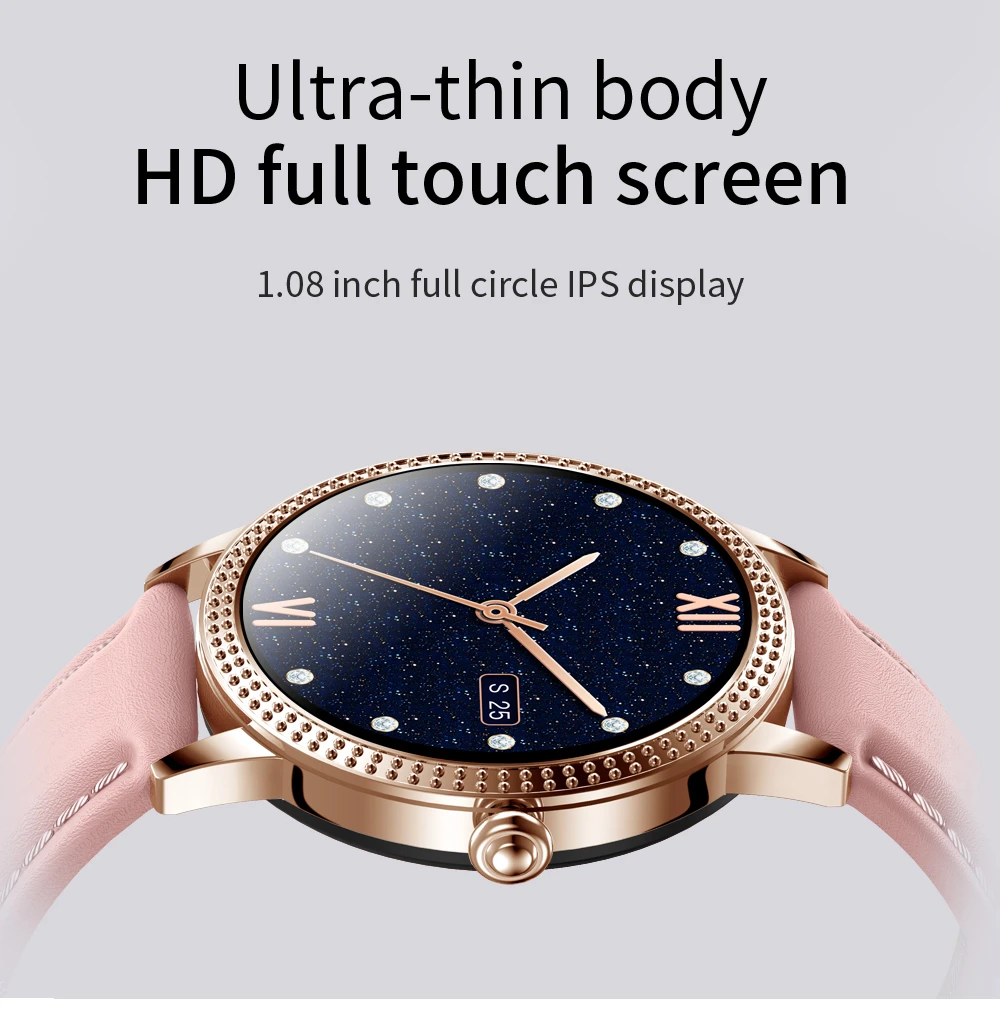 CF18P Men Women Fashion Smart Watch Full Touchscreen Waterproof Pedometer Heart Rate Blood Pressure Reminder Couple Smartwatch