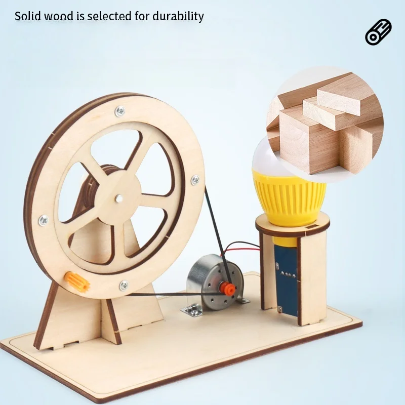 Hand-cranked Generator Set Student Science And Technology Children's Handmade DIY Material Creative Thinking Physics Experiment_voghion.com