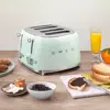 Style Retro Aesthetic 4 Slice Toaster 6 Presets Extra Wide Slots Pastel Green 2
