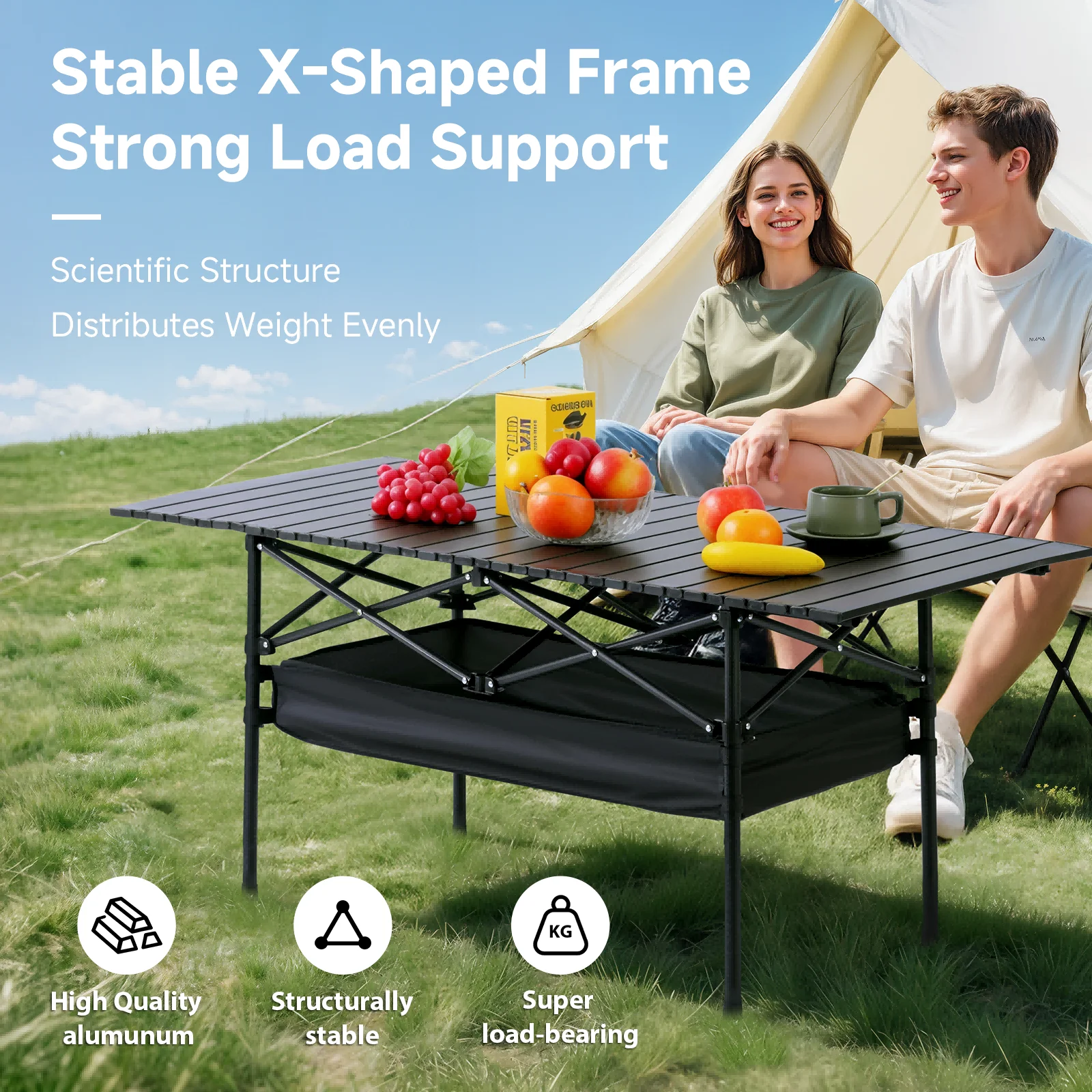 Adjustable Folding Camping Table 5