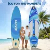 Extra Wide Stable Inflatable Stand Paddle Paddle Board for Adults & Youth – Ultra-Light PVC, Non-Slip EVA Deck, 450lbs Capacity, Adjustable Paddle, High Pressure Pump & Backpack