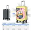 Minions Bob I Love Us Suitcase Cover Travel Flight Elastic Luggage Accesories Protection 6