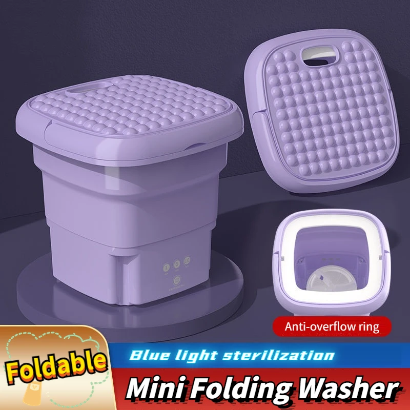 Folding Washer Small Socks Underwear Washing Machine Lazy Special Portable Mini Home Travel Cleaning Machine