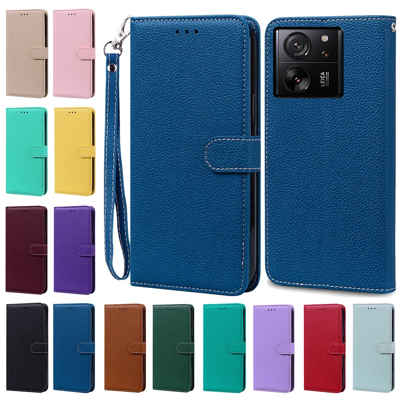 

Case For Xiaomi 13T Cute Leather Wallet Back Cover Protective Fundas For Xiaomi 13T Pro Bags 13t 13 T Flip Phone Case Bags Shell