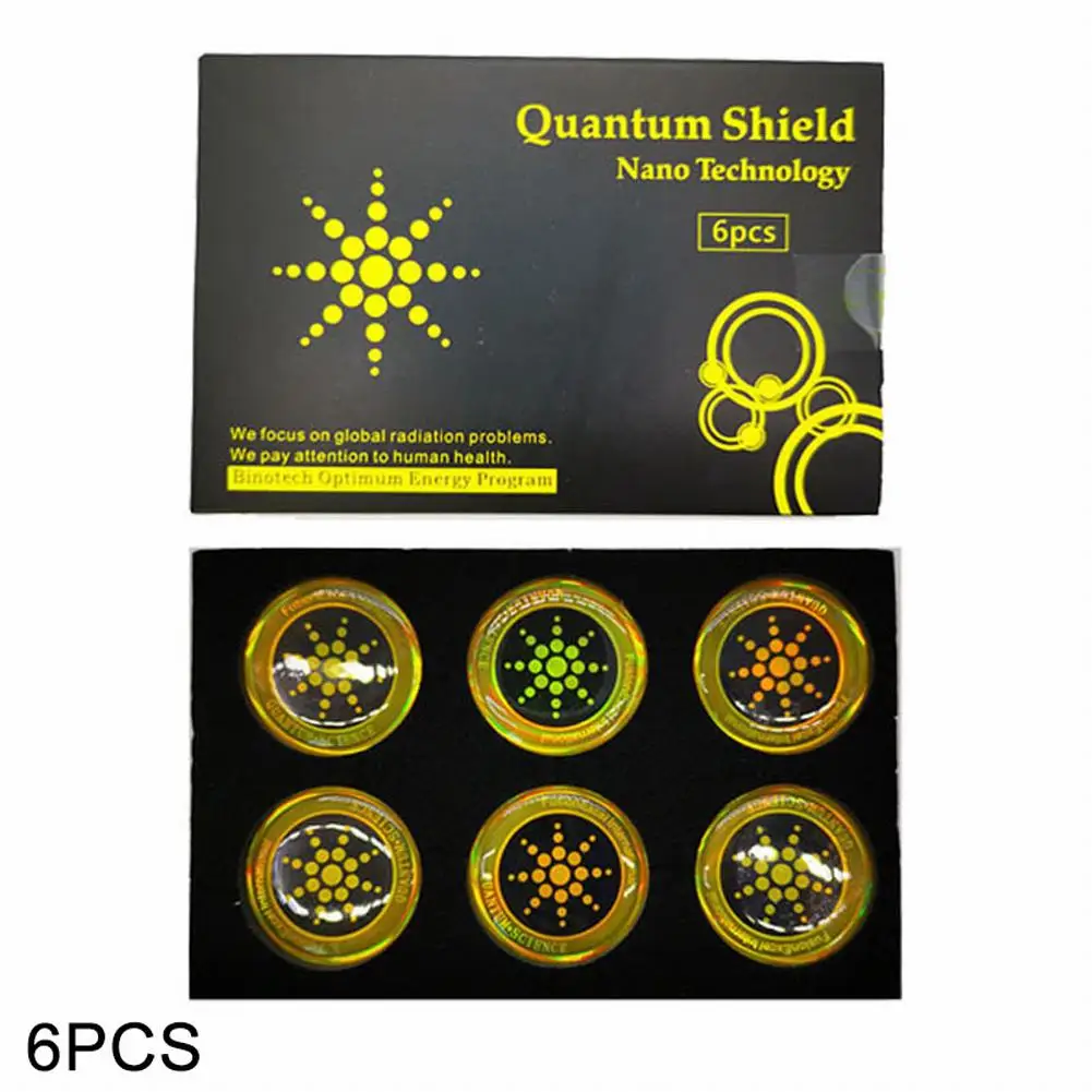 

Radiation Shield Stay Protected from the Dangers of EMF Radiation with Quantum Anti Radiation Shield Stickers 6 Pack