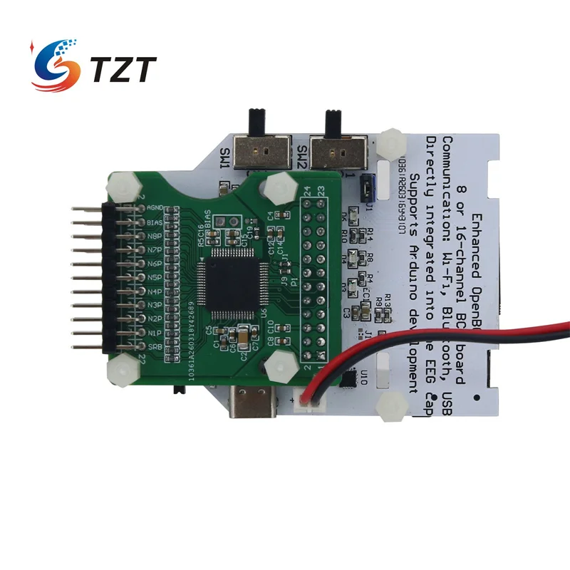 TZT GeekBCI 8/16채널 강화형 OpenBCI 블루투스 WiFi 브레인 컴퓨터 인터페이스 개발 보드(아두이노용 USB 동글 포함)