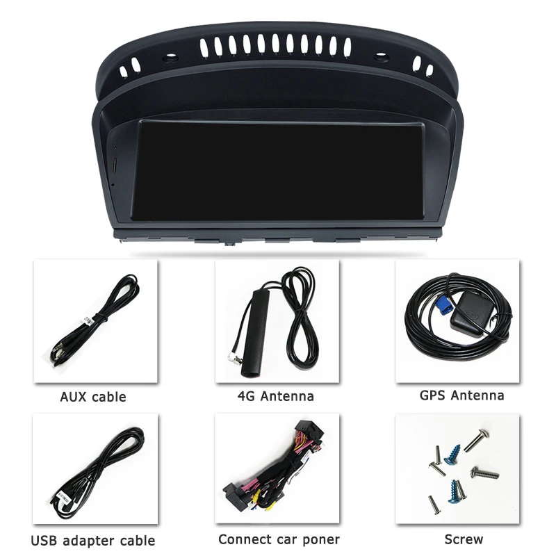 8 ھ   ̵ ڵ Carplay  ý ڵ  ÷̾ BMW 5 ø E60 E61 ߾ Ƽ̵ GPS Ž ȭ