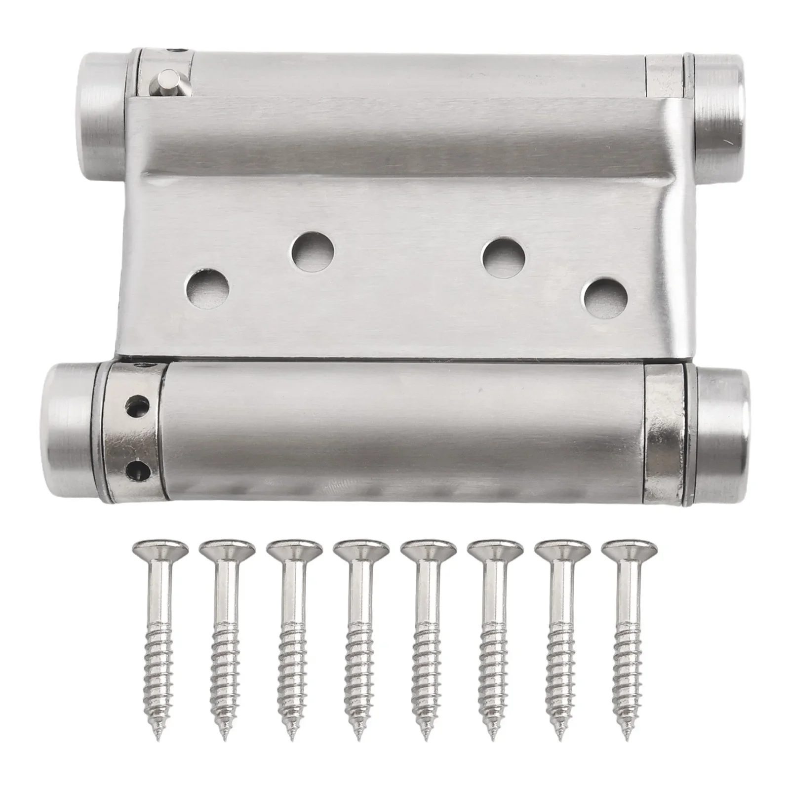 Double Spring Hinge Two-Way Free Door Hinge Stainless Steel Automatic Door Closing Garage Hinges Fence Dedicated Hardware