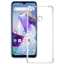 Silicone Soft Shockproof Transparent Phone Case Cover for Tecno Camon 12 (Shockproof Case)