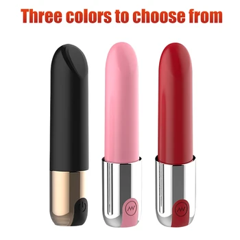 10-Speed Portable Bullet Vibrator USB Rechargeable Full Body Massager Imitation Lipstick Clitoris Climax Sexy Toys For Women 6